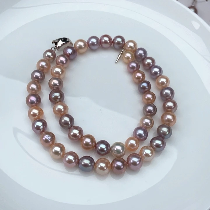 淡水珍珠颈饰银S925镶嵌