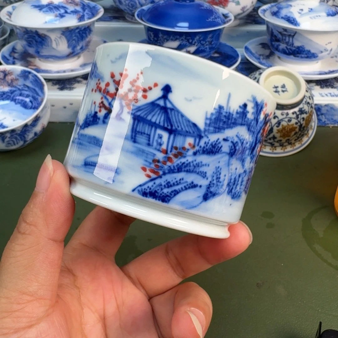 景德镇纯手绘茶具圆圆242