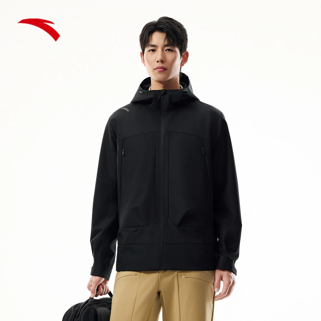 安踏零压型壳丨梭织运动服外套男士2025秋季新款三防休闲夹克上衣