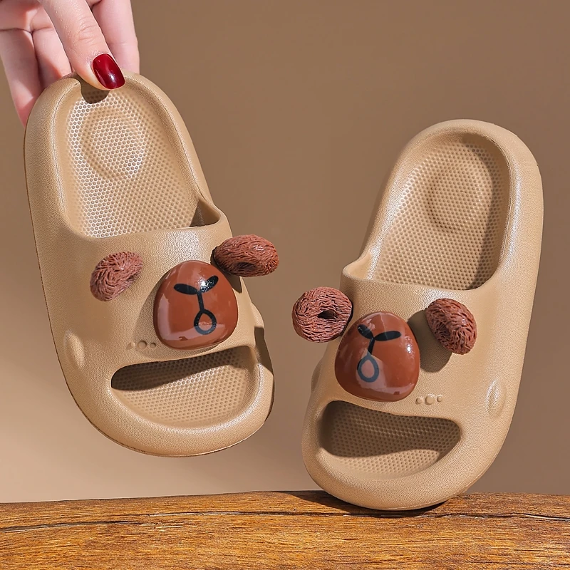 卡通可爱小狗夏儿童凉拖鞋防滑加厚男童亲子浴室居家室内女童软底