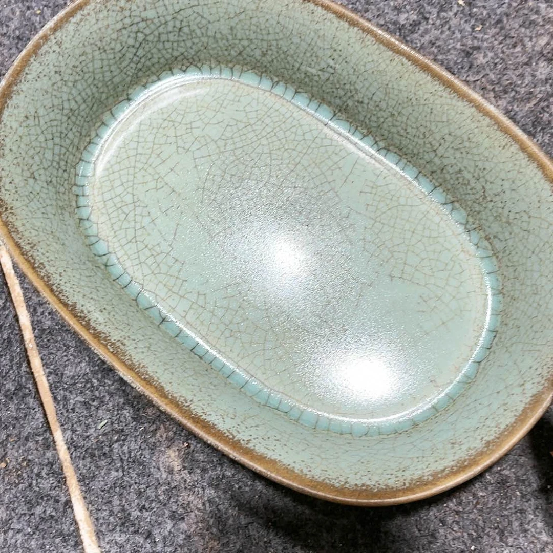 瓦当摆件摆件茶桌茶台陶瓷2用****5