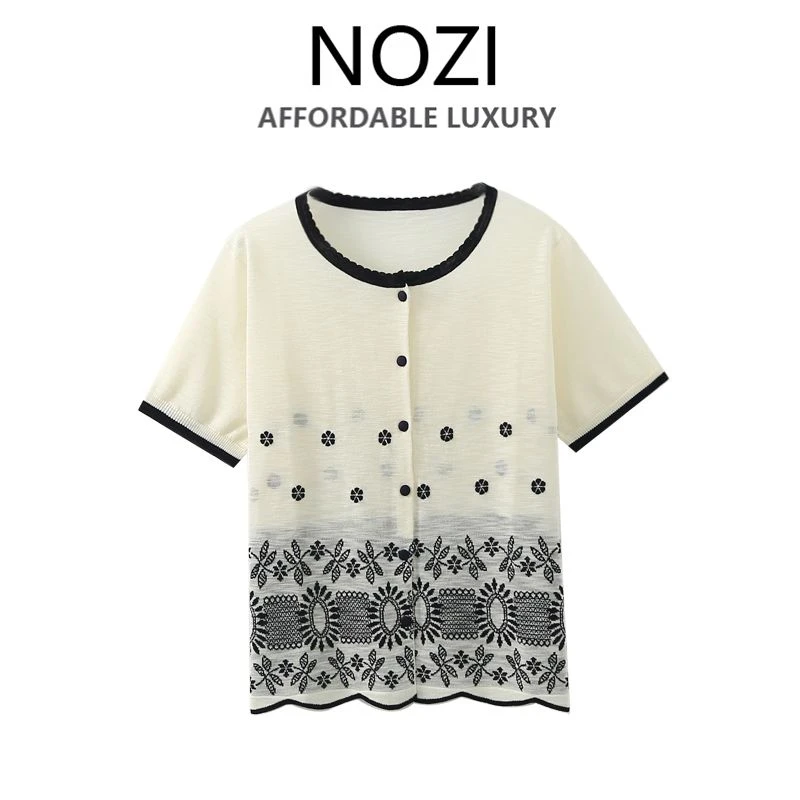 【NOZI】女装针织衫高定轻奢风2025新款洋气  B1163