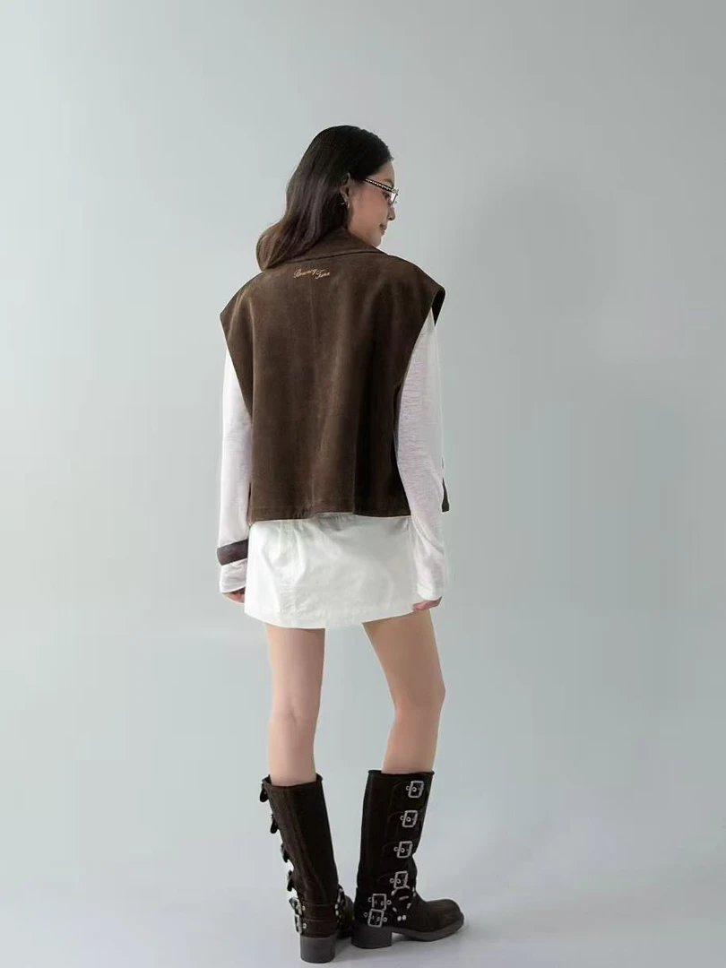 25年早秋新款绒面珠绣马甲