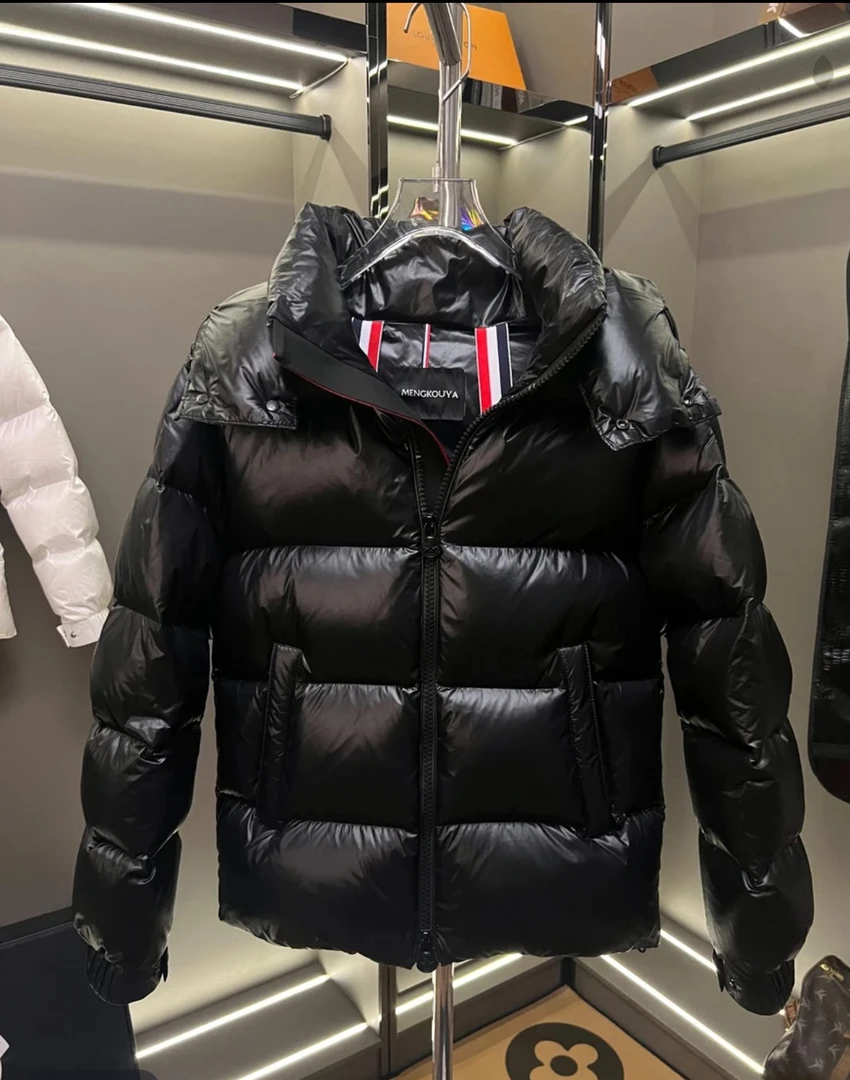 【YY】时尚保暖情侣款连帽鹅绒服898