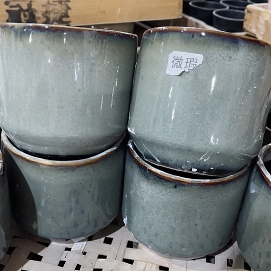 多肉绿植陶瓷花盆9.9包邮，有孔，微瑕