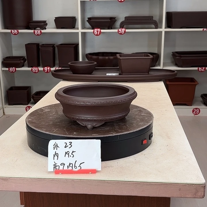 花盆紫砂祥云小圆