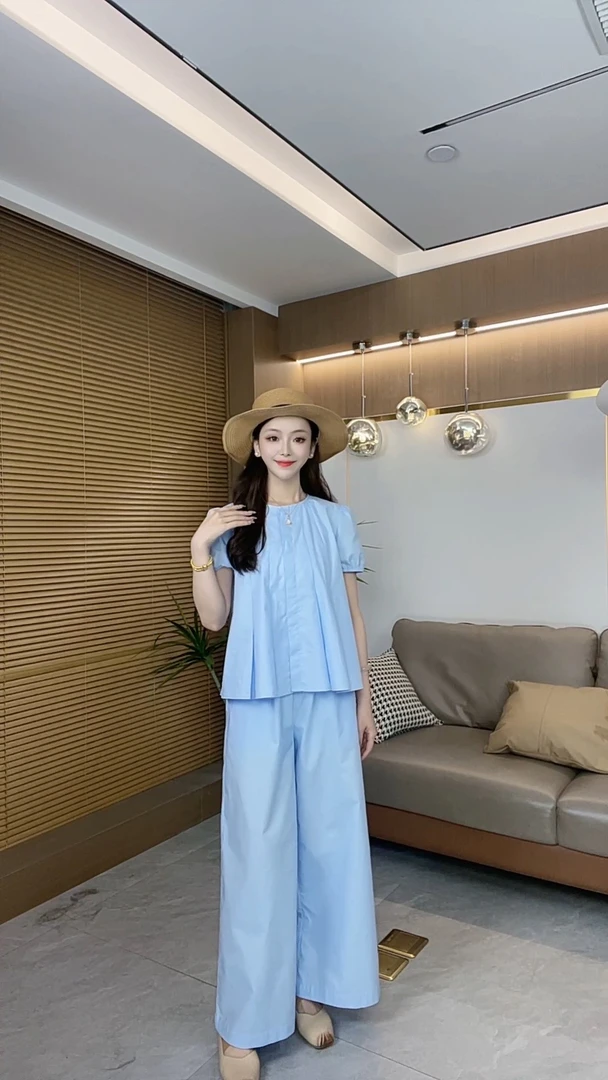 夏季时尚套装民族风显瘦网红老钱风宽松复古山本风