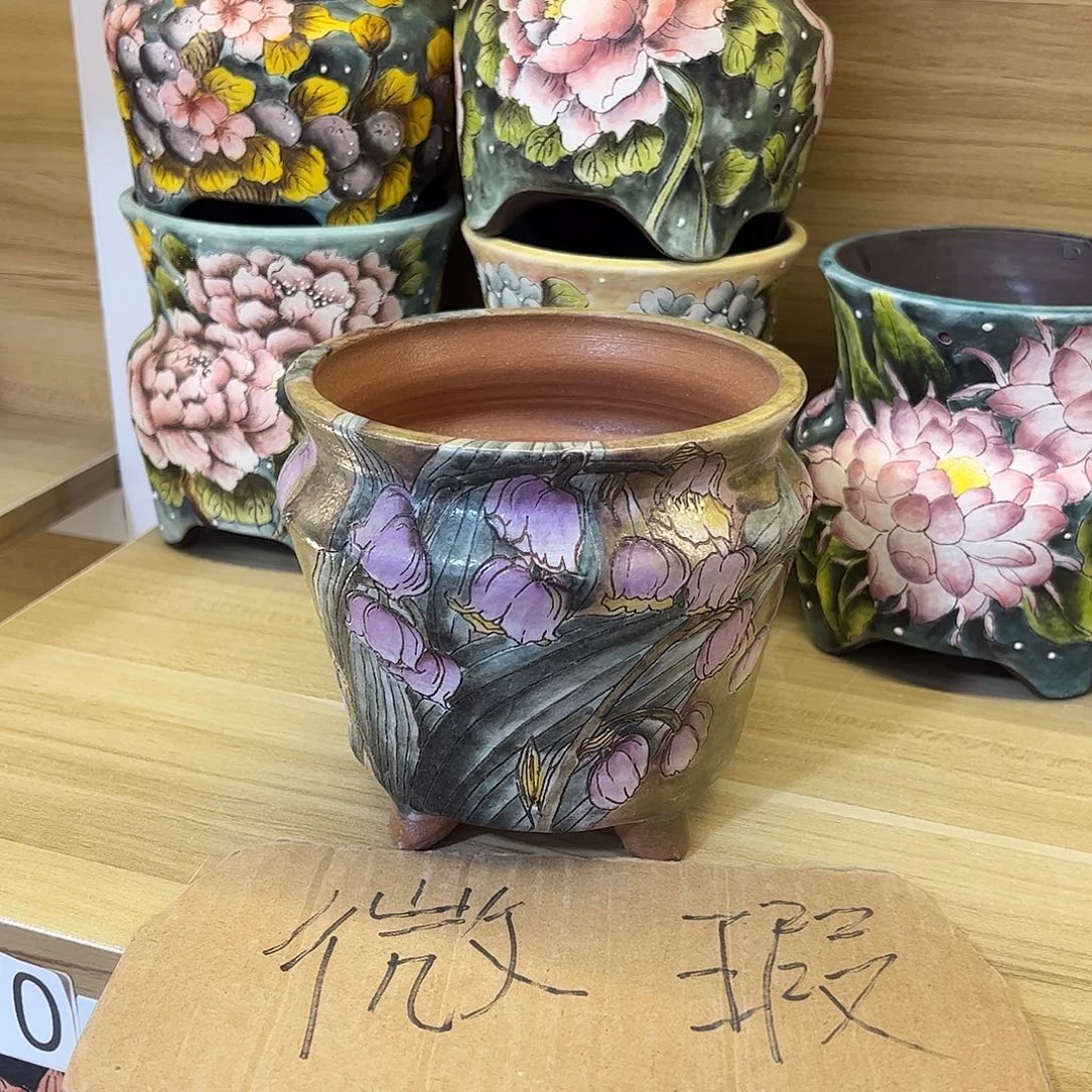 景德镇炫彩手绘口11高11.5