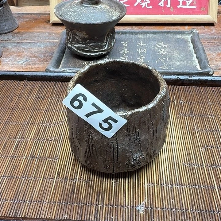 纯手工制作粗陶茶具