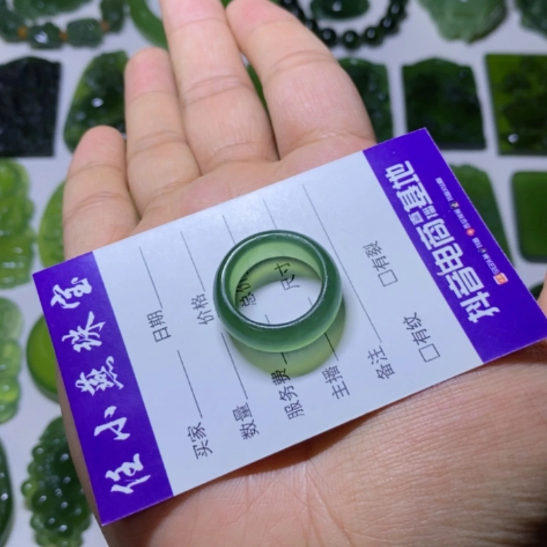 【闪购商品】未镶嵌蛇纹石玉戒指