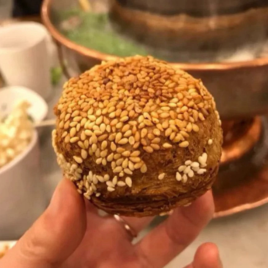 北京牛街聚宝源清真总店一品烧饼马辈儿芝麻酱小烧饼酥脆顺丰包邮