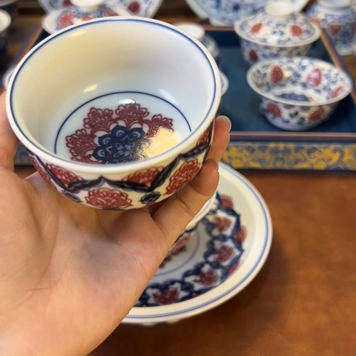 摆件景德镇陶瓷茶器百宝箱
