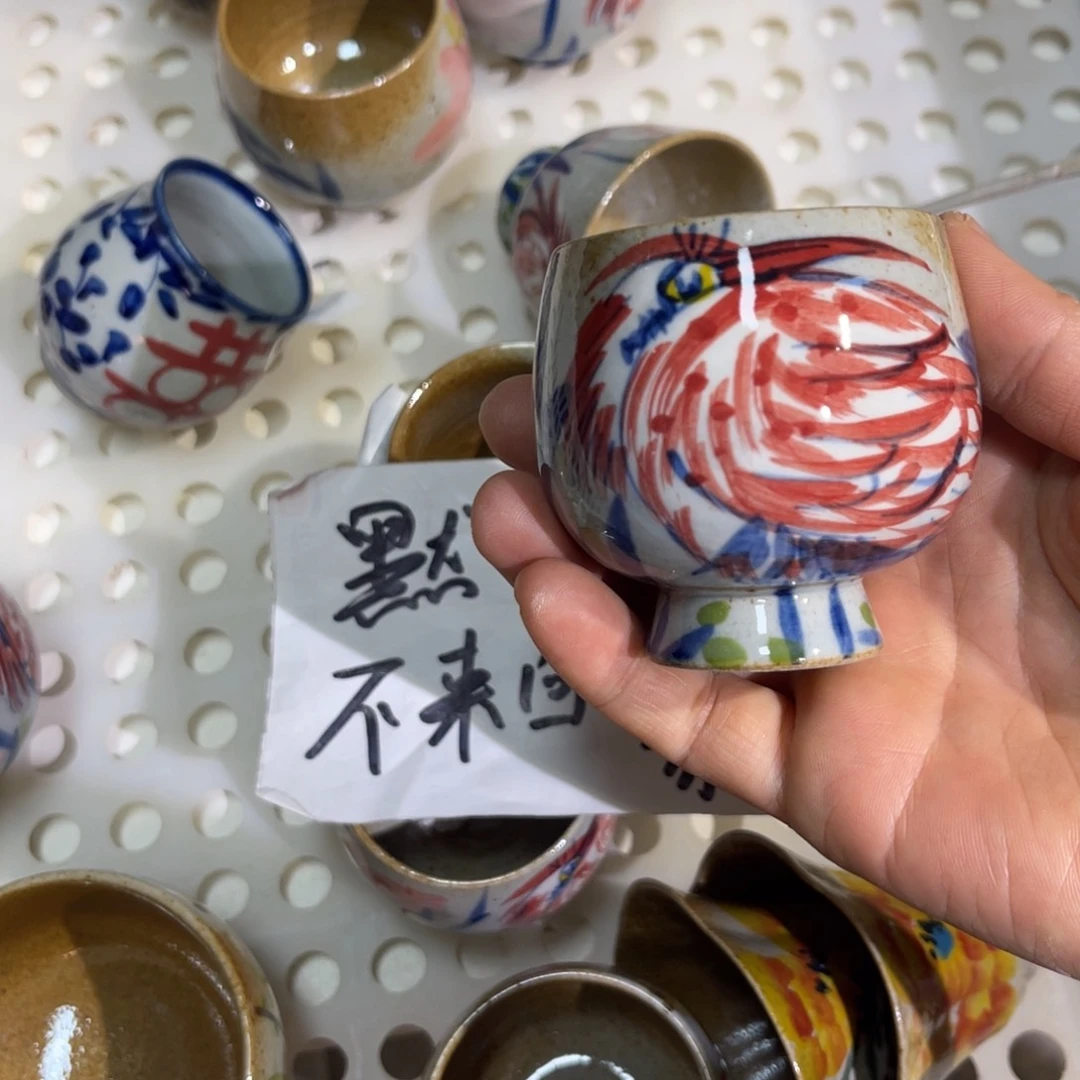 杯素浅陶瓷手工手绘