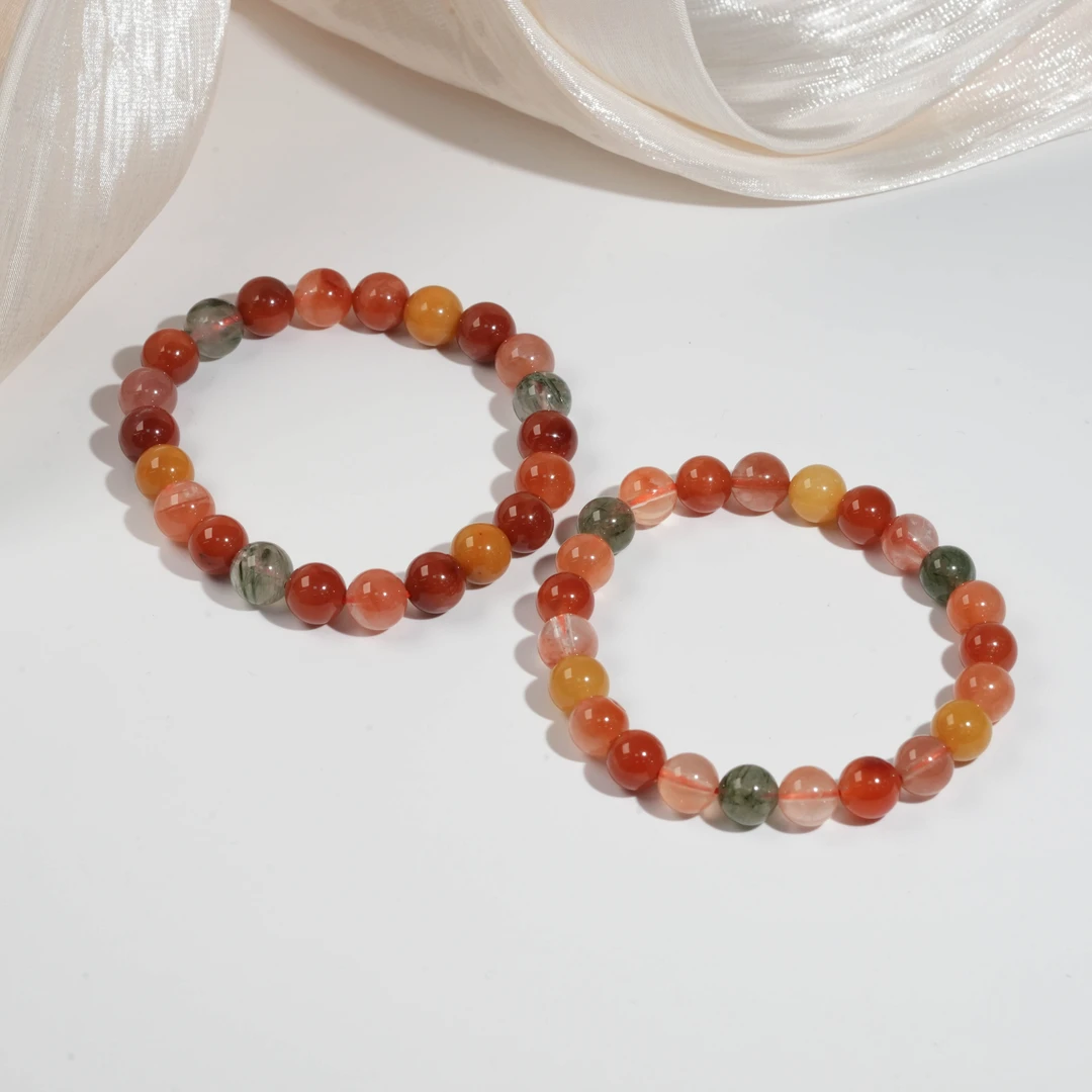 【星浩珠宝】云绒霞帔-水晶手串30-10T89L43【多样性发一件】8mm