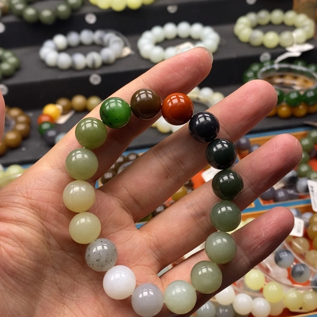 和田玉未镶嵌手链