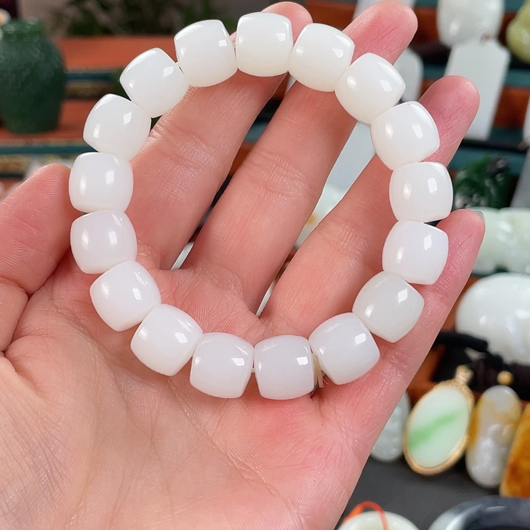 和田玉未镶嵌手链