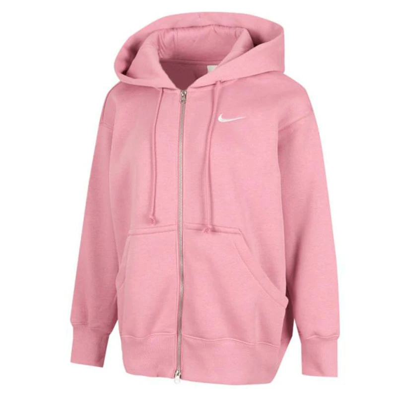 NIKE耐克女子NSW PHNX FLC FZ OS HOODIE针织连帽外套DQ5759-699