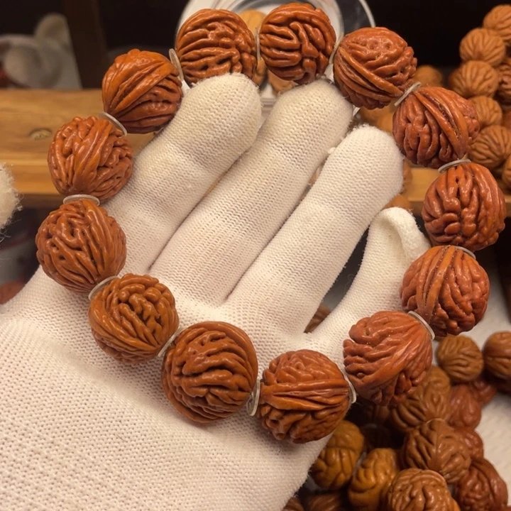 桃木6号链接桃核手串串