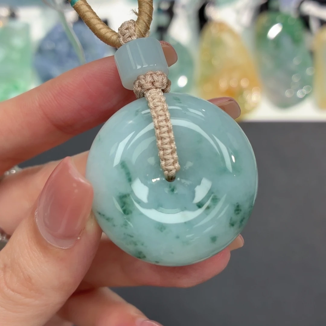 翡翠未镶嵌挂件天然缅甸A货翡翠