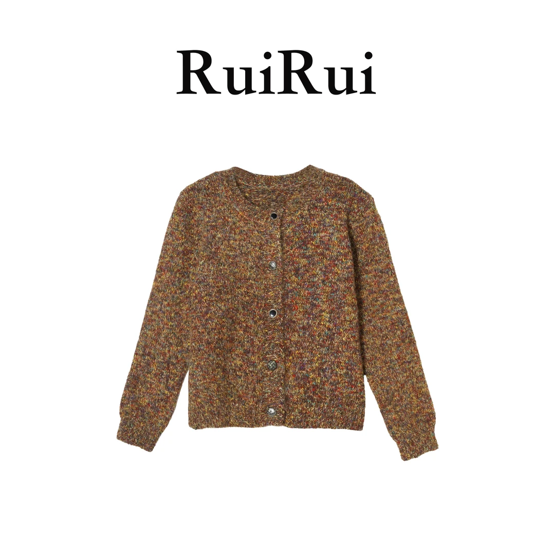 RUIRUI瑞25秋冬肌理感重工通勤花纱毛感开衫上衣SY1297R