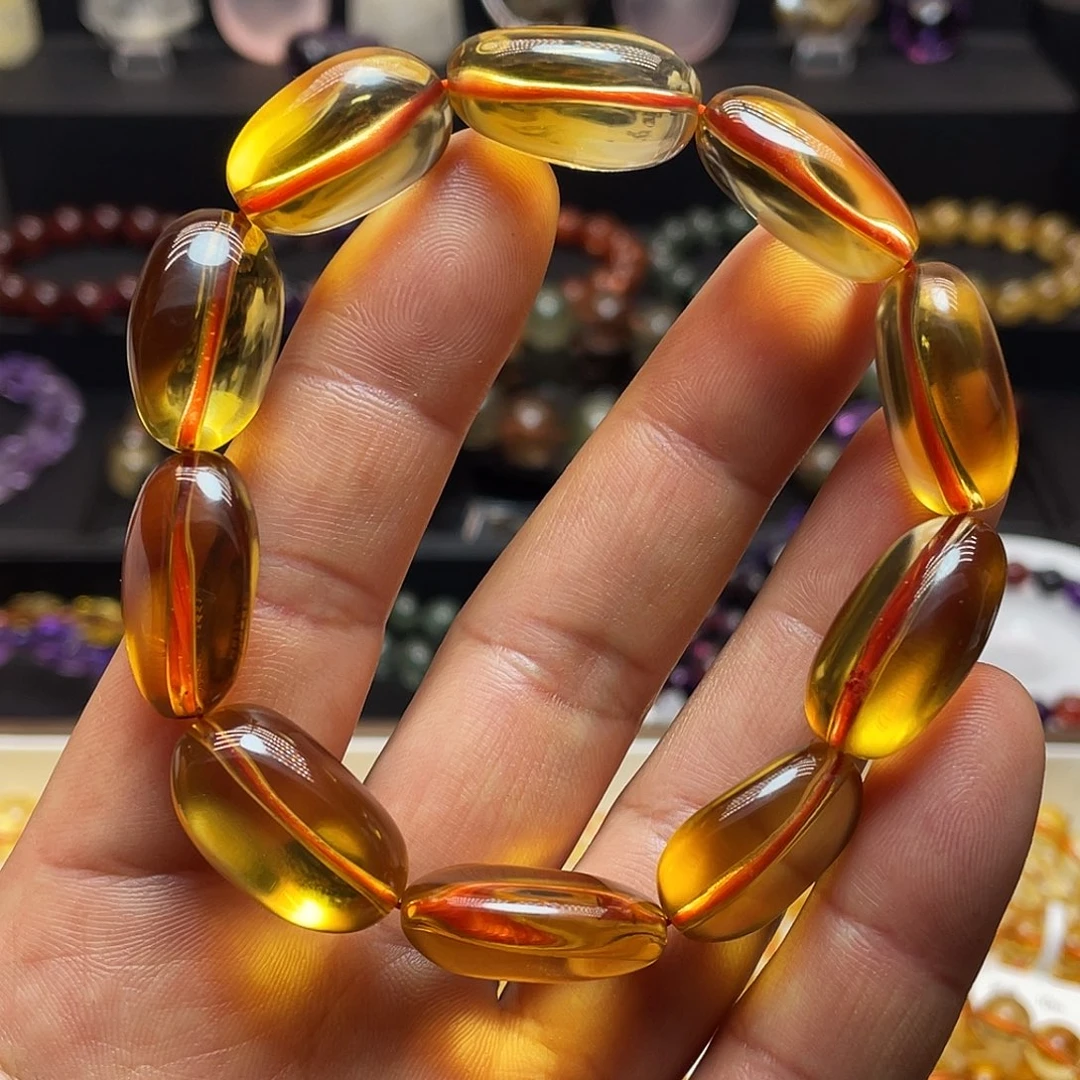 水晶手链未镶嵌黄水晶手链