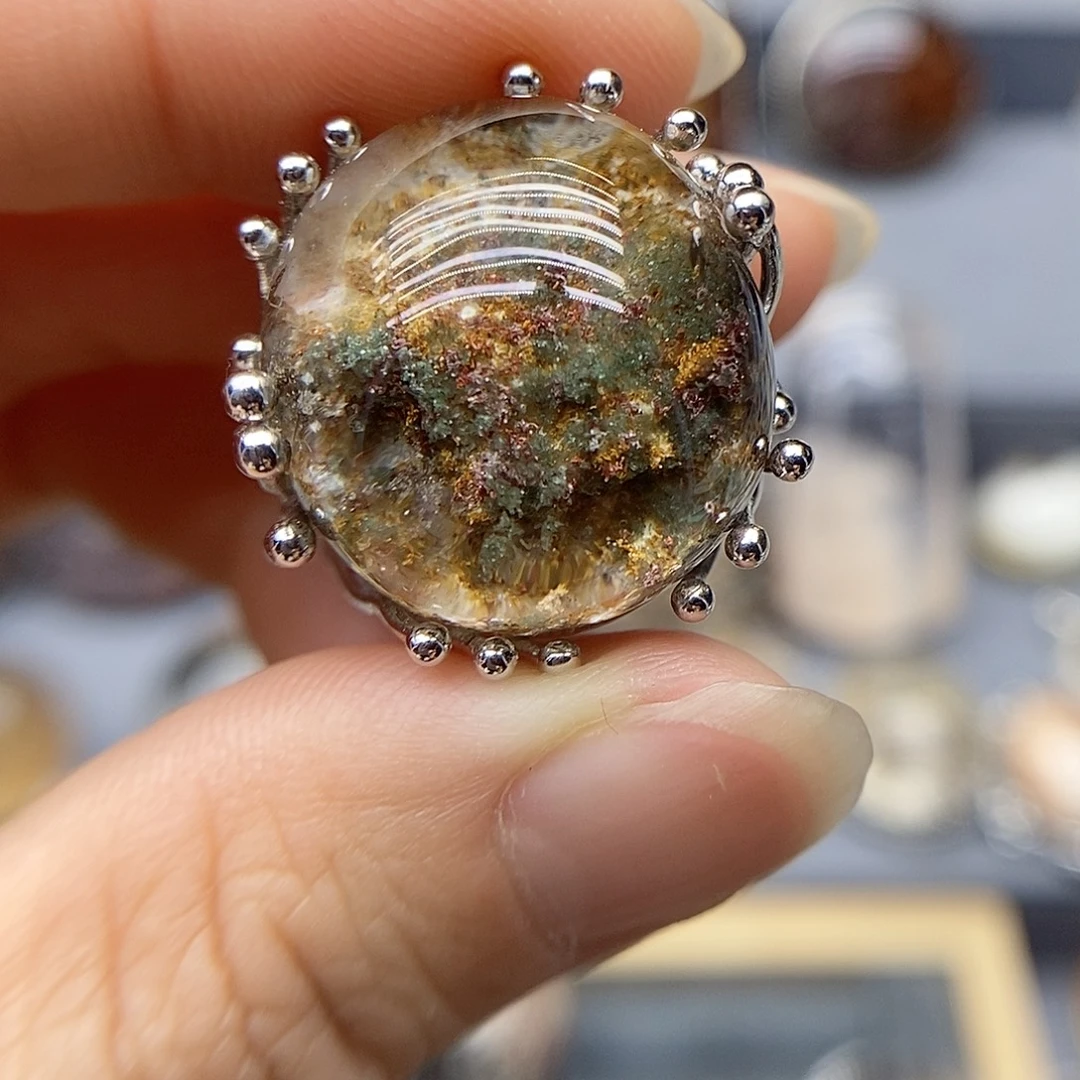 我***一水晶珠宝半成品银S925镶嵌定制水晶