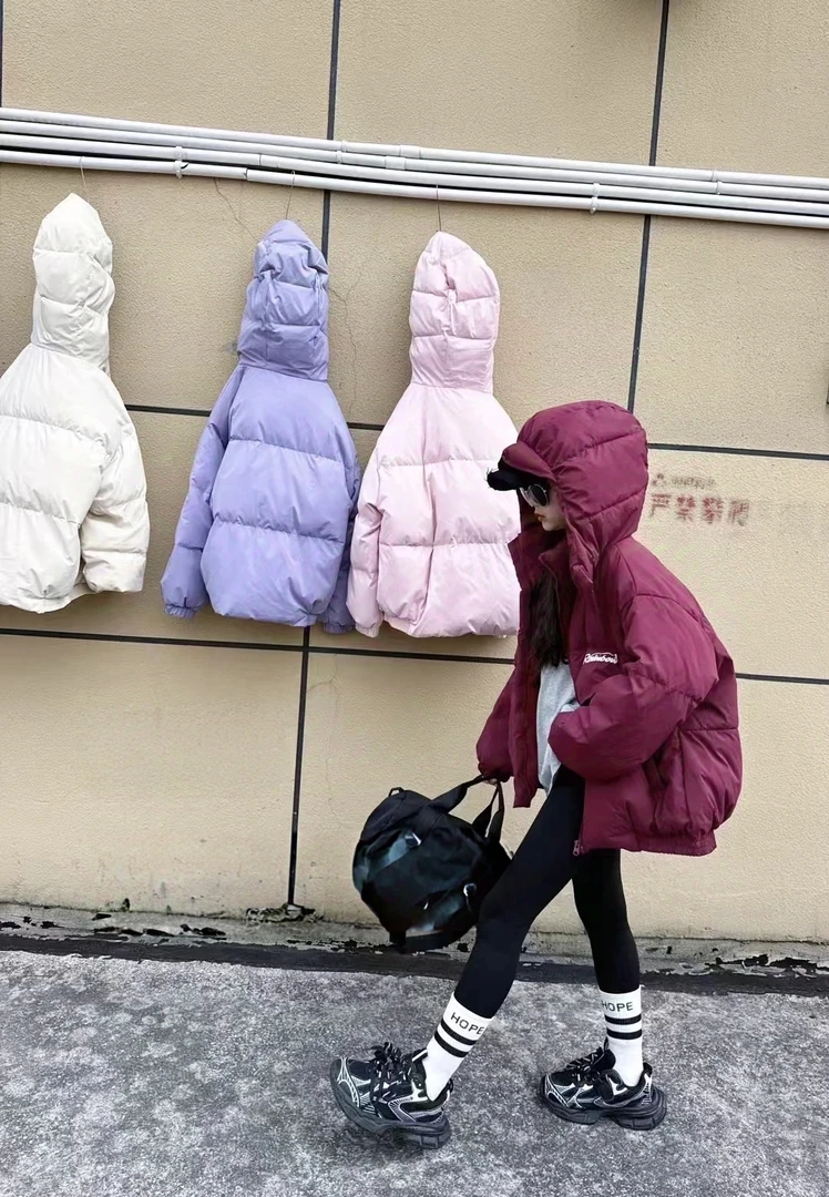 女童韩版休闲短款白鸭绒羽绒服中大童小女孩洋气儿童冬装外套裤子