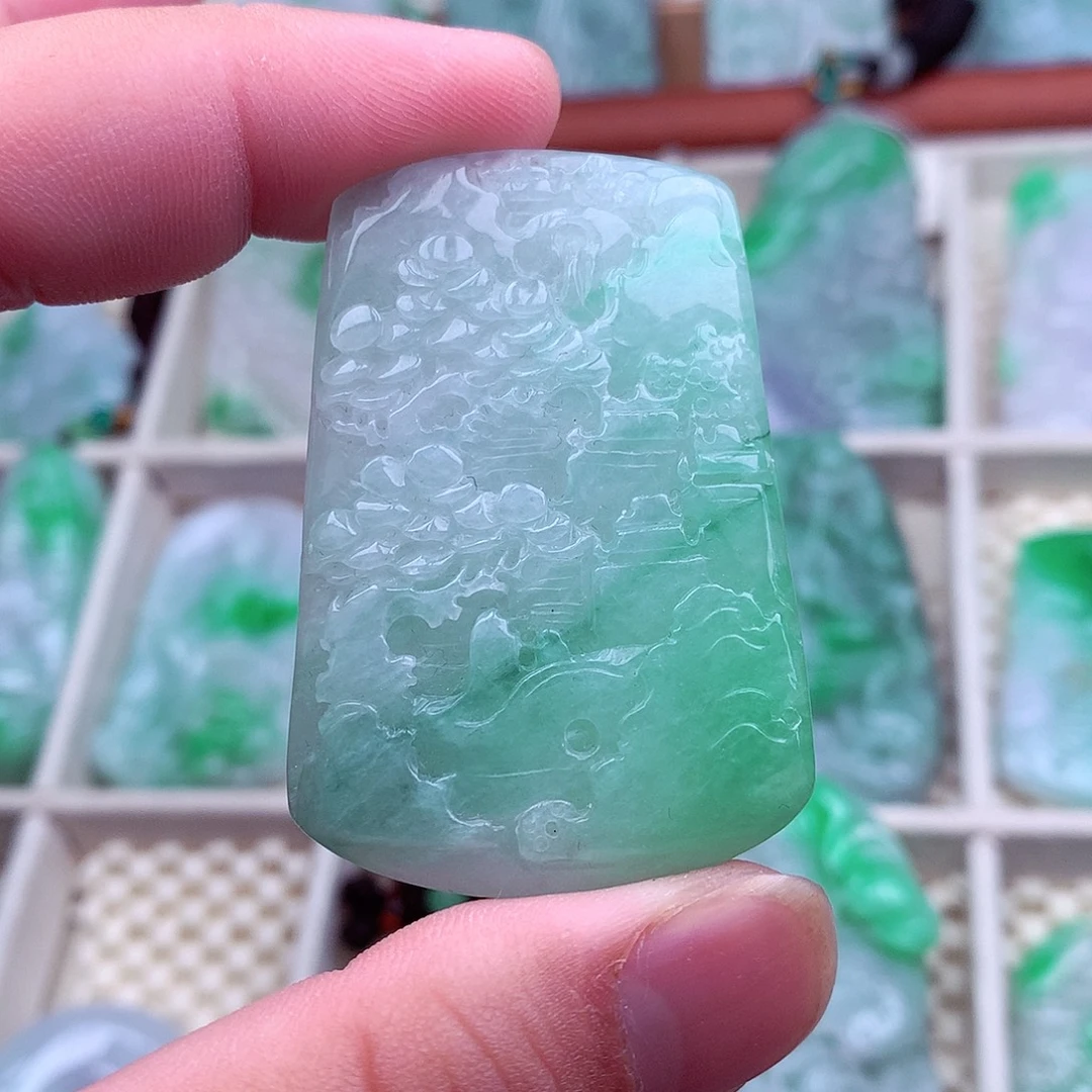 翡翠未镶嵌吊坠(不含链)