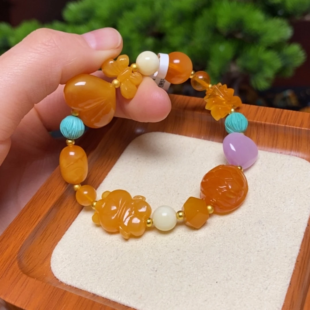 【闪购商品】手链蜜蜡未镶嵌手串