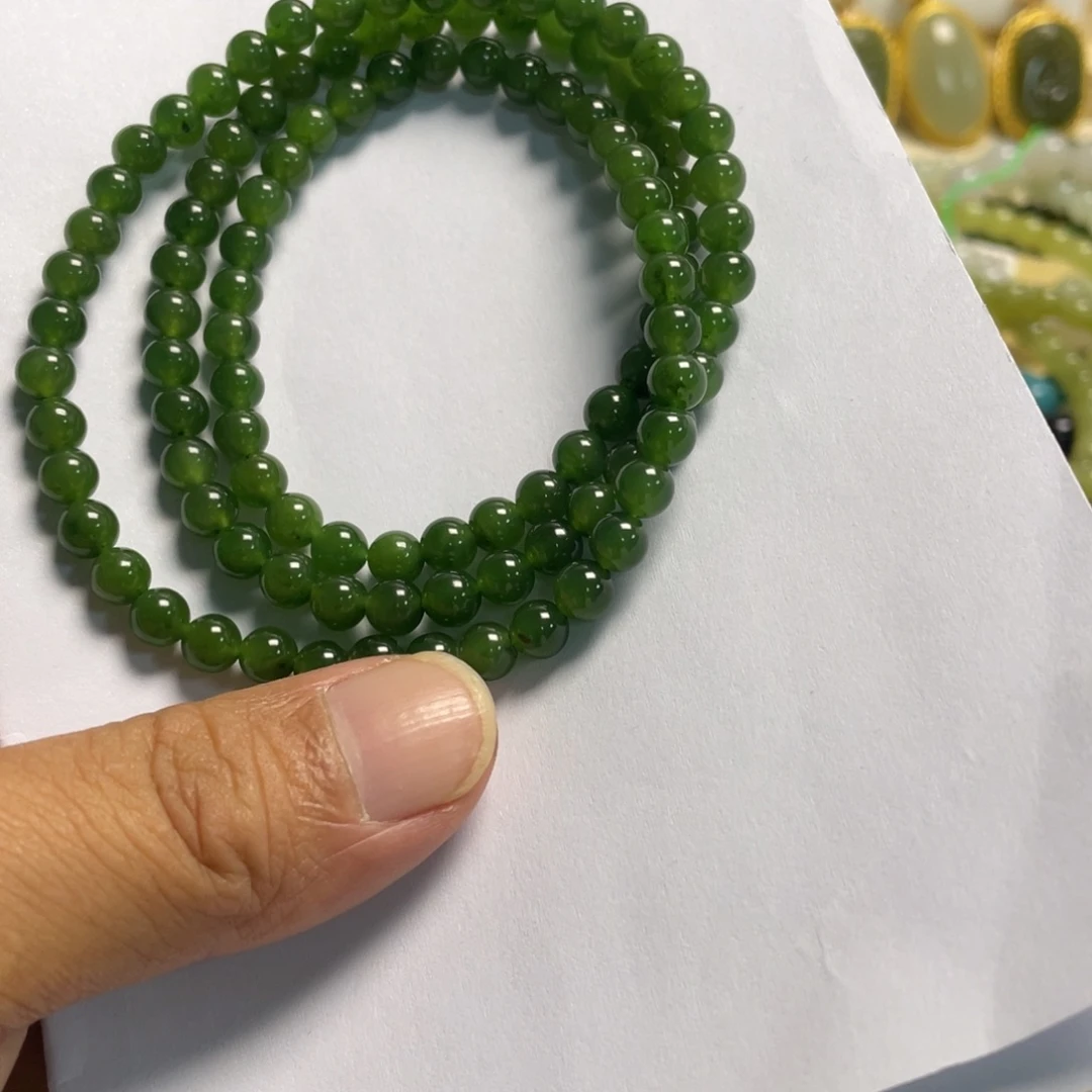 和田玉未镶嵌手链072