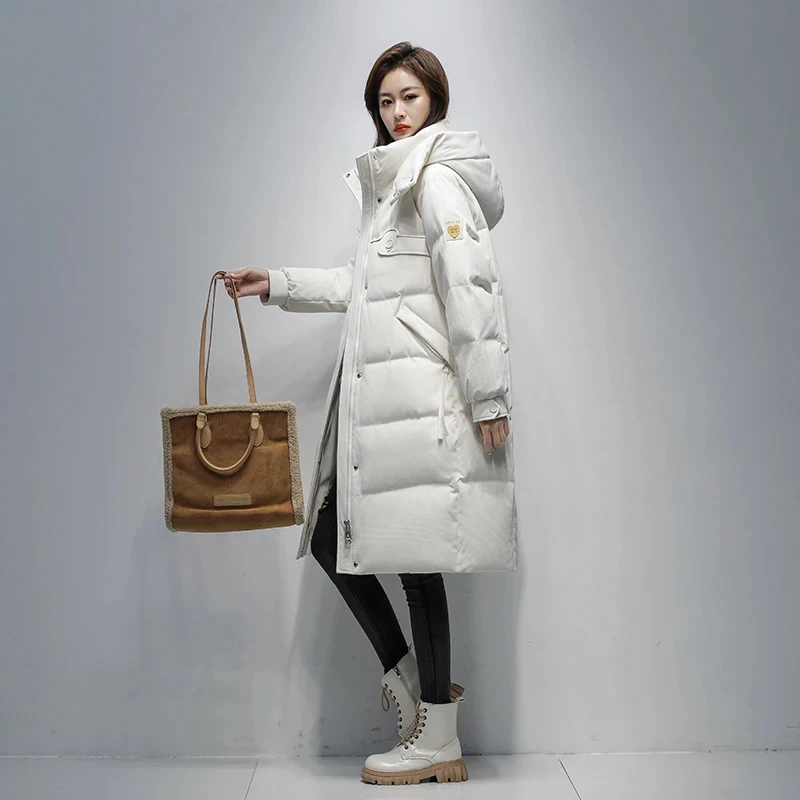 8868女士羽绒服长款加厚羽绒服有大码L