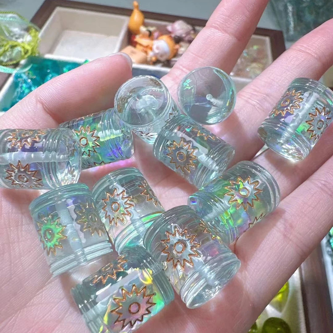 定定糖果纸描金太阳神圆柱