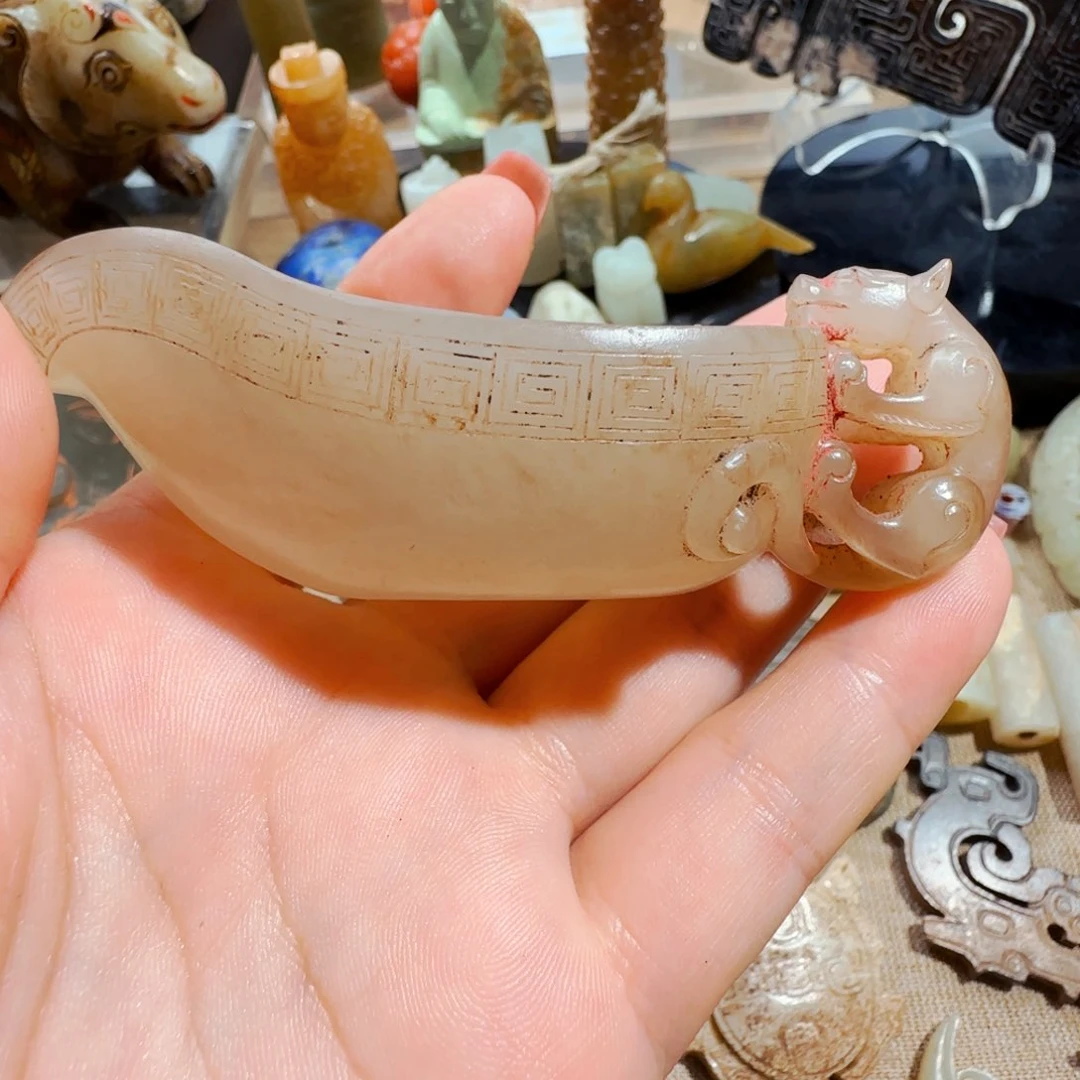 和田玉未镶嵌颈饰道****y