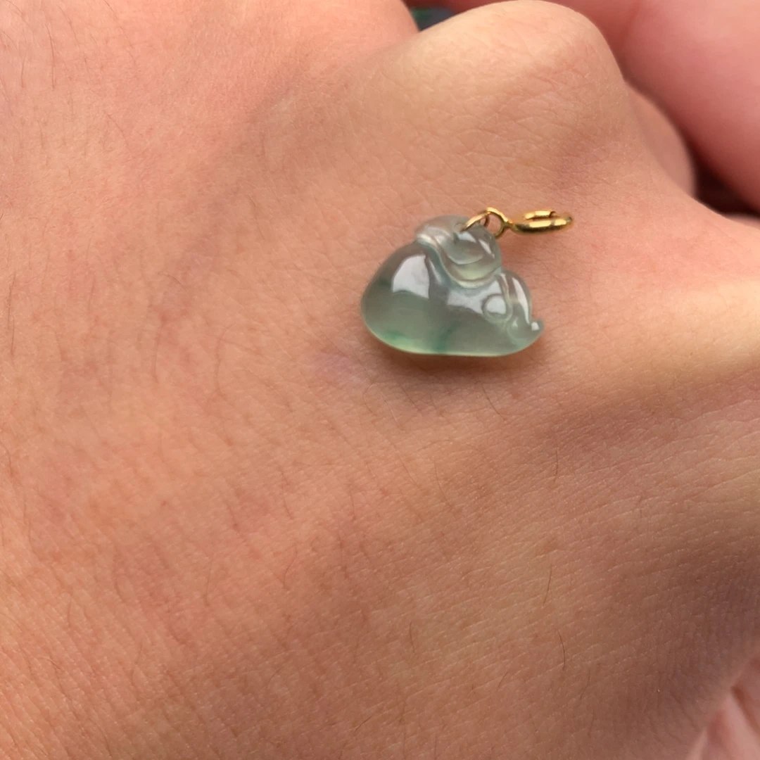 翡翠未镶嵌颈饰我是