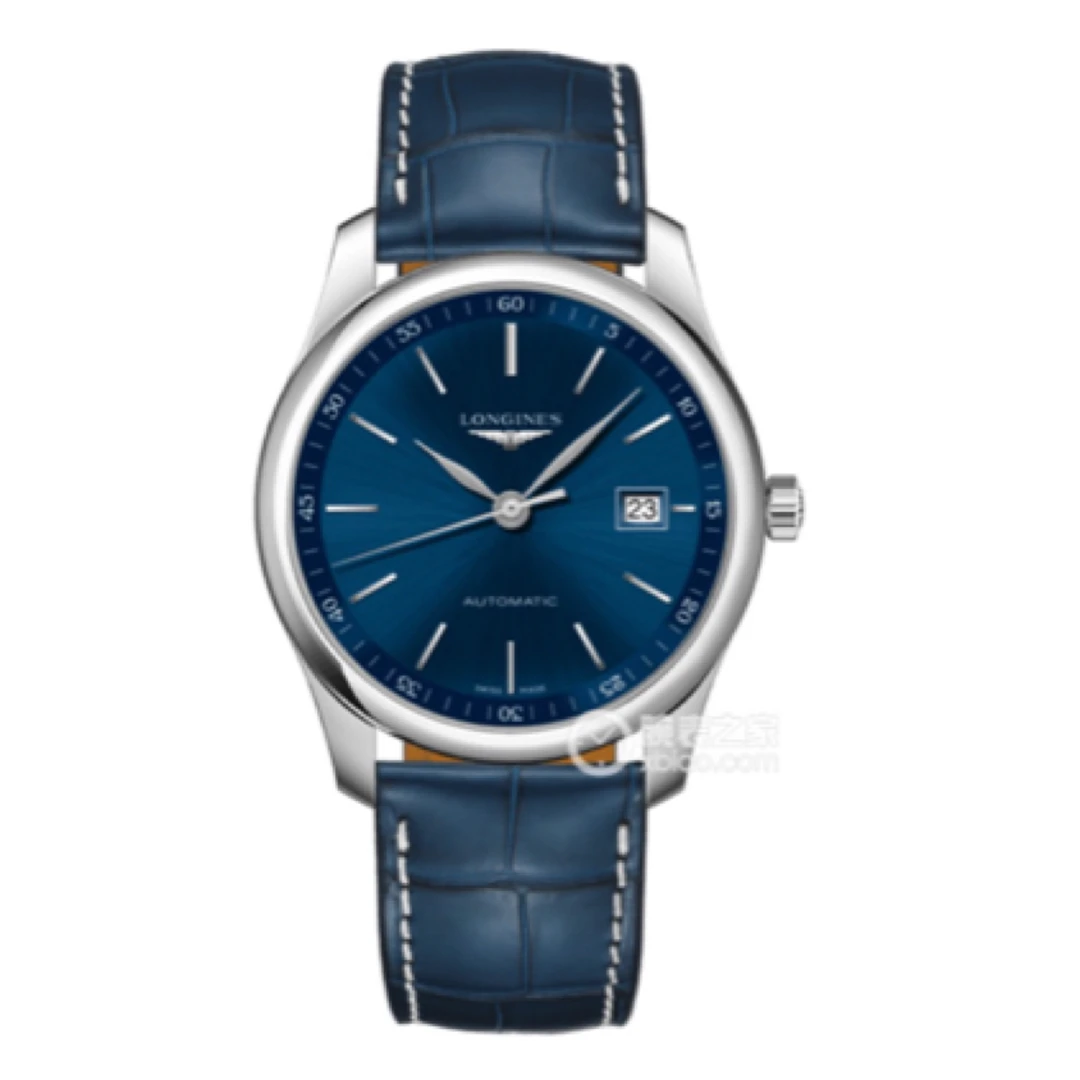 99新 Longines/浪琴 男士腕表/表径40/空白卡/蓝盘热门