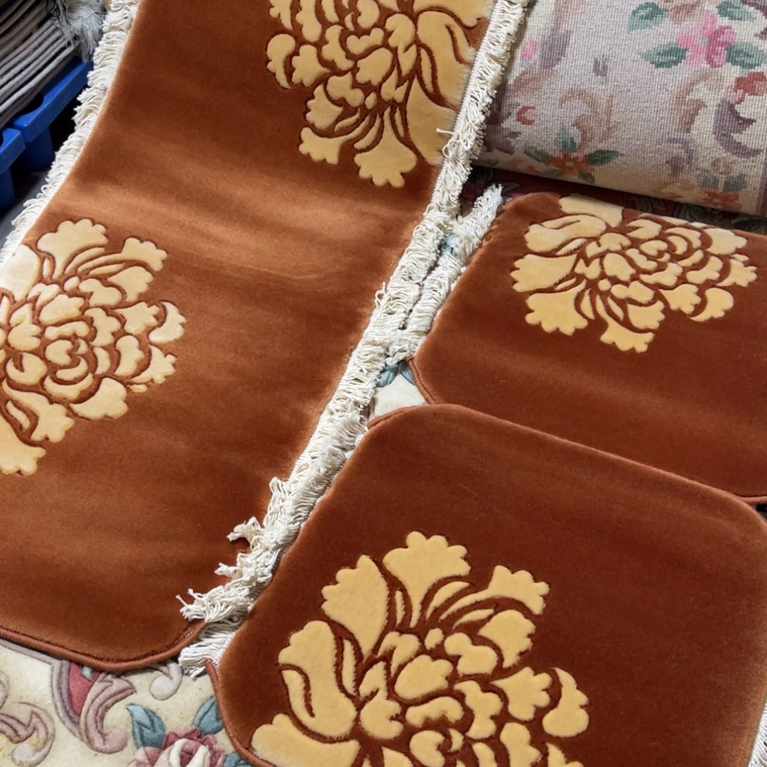 羊毛纯羊毛汽车坐垫一套