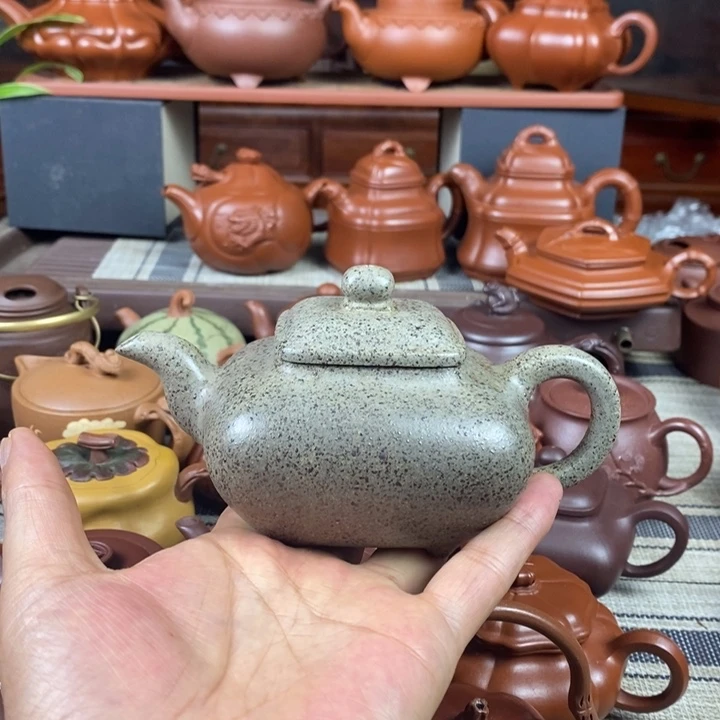茶壶紫砂四方传炉280cc原矿特高温老青段特价