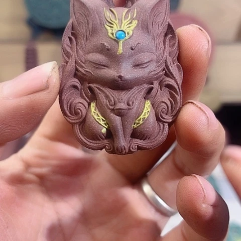 泥塑息肌香方镶嵌版九尾狐福利价