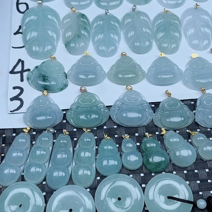 翡翠未镶嵌吊坠(不含链)纯天然缅甸a货翡翠