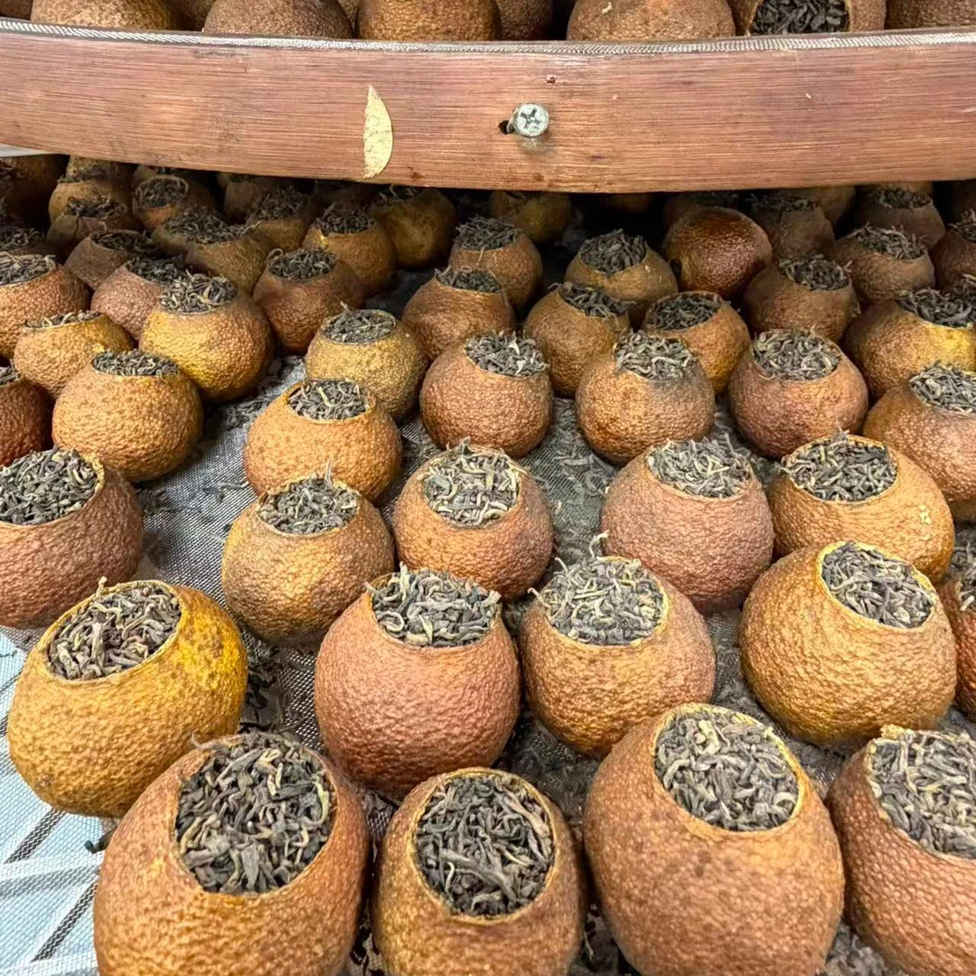 梅江老树果老树红柑普洱茶熟茶柑普茶500g传统生晒