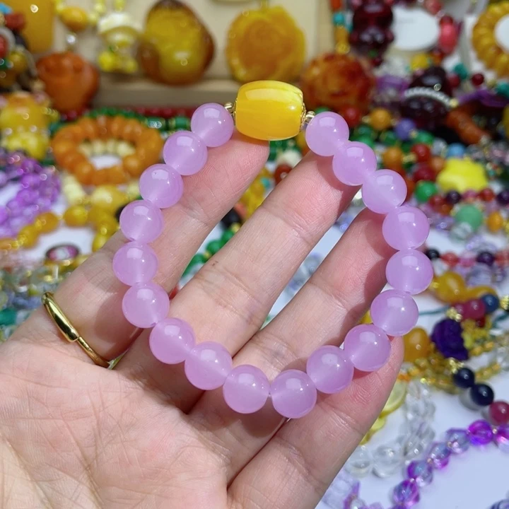 树脂制品4号紫色手串