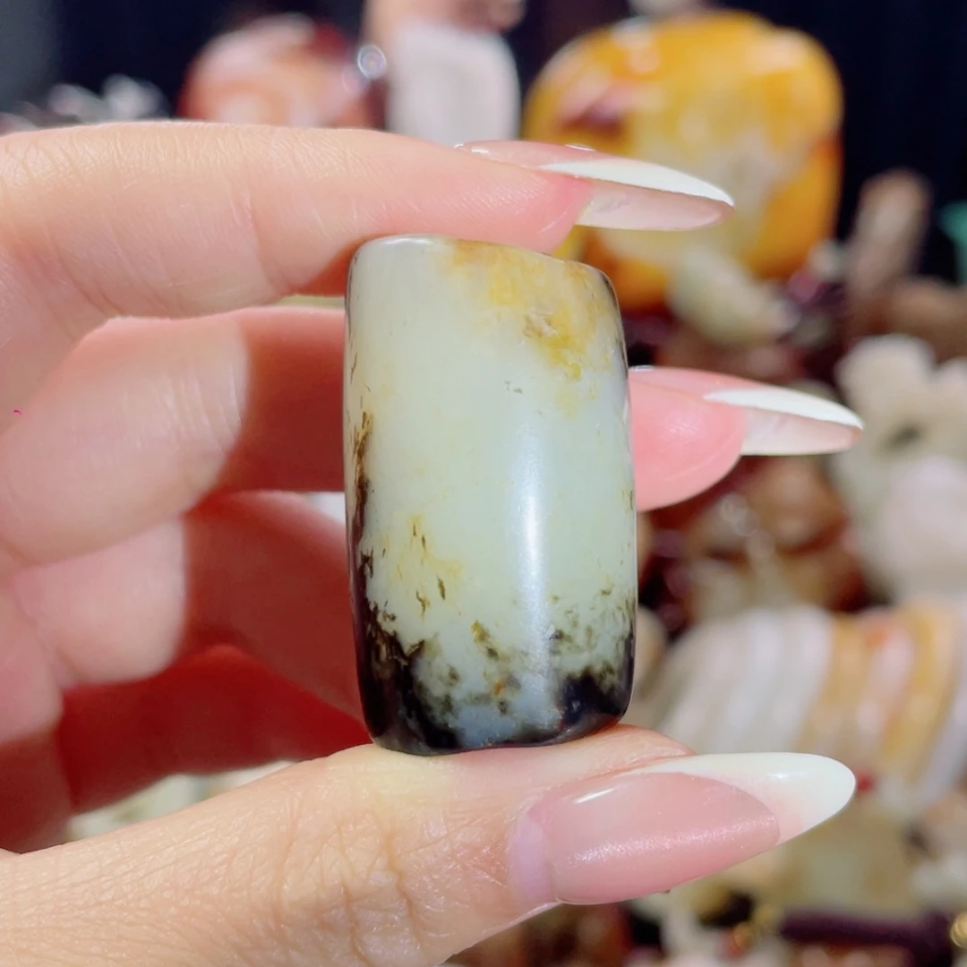 和田玉未镶嵌挂件47