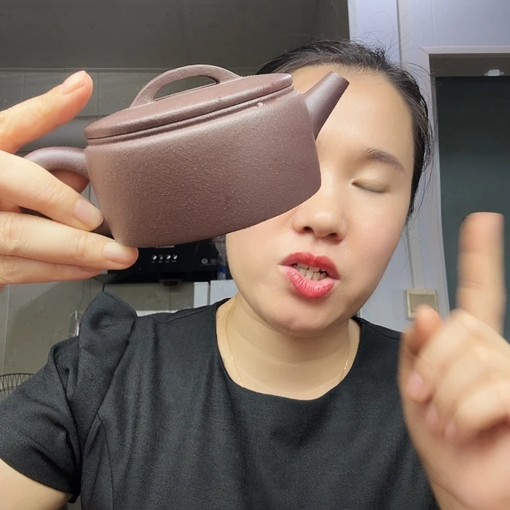 茶壶紫砂原矿半手工天青泥汉瓦200cc