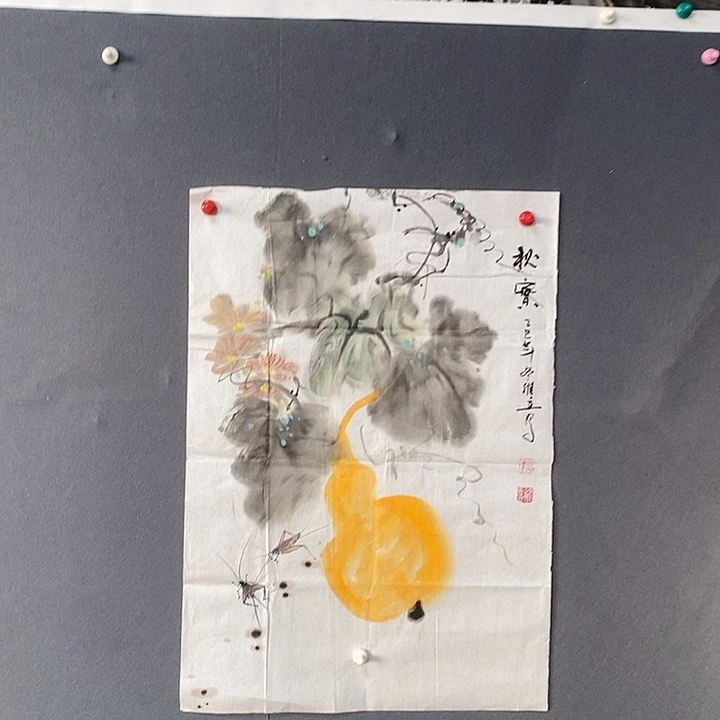 国画45/68李维立手绘画芯