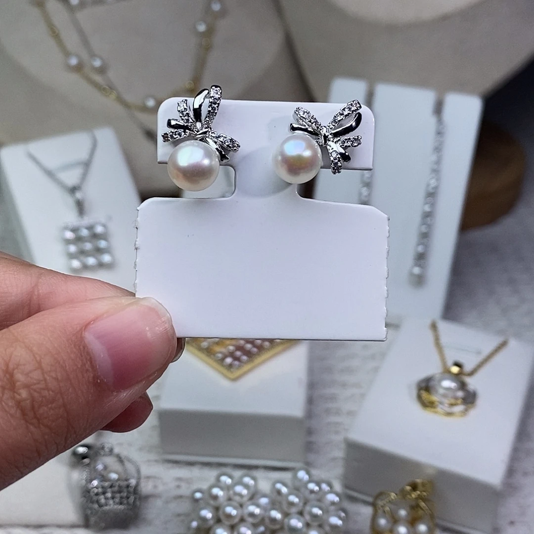 耳饰淡水珍珠银S925镶嵌