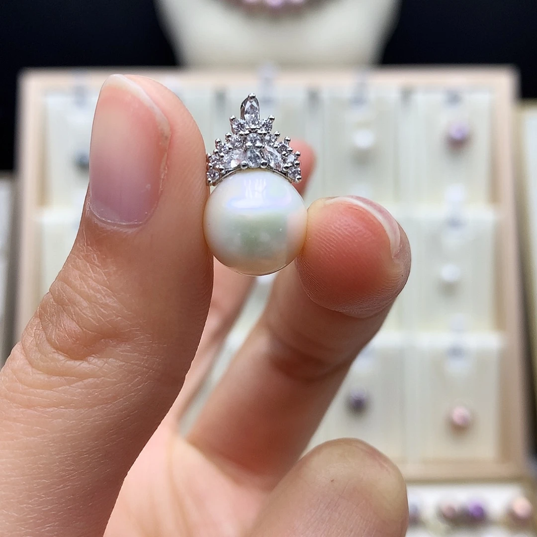 颈饰合金淡水珍珠