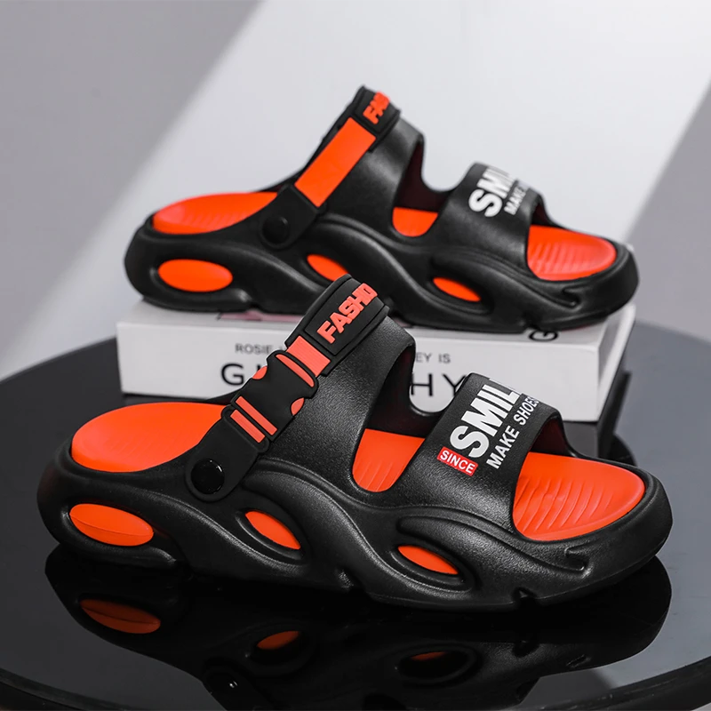 拖鞋男夏季新款踩屎感开车两穿凉拖鞋潮男款百搭户外防滑沙滩凉鞋