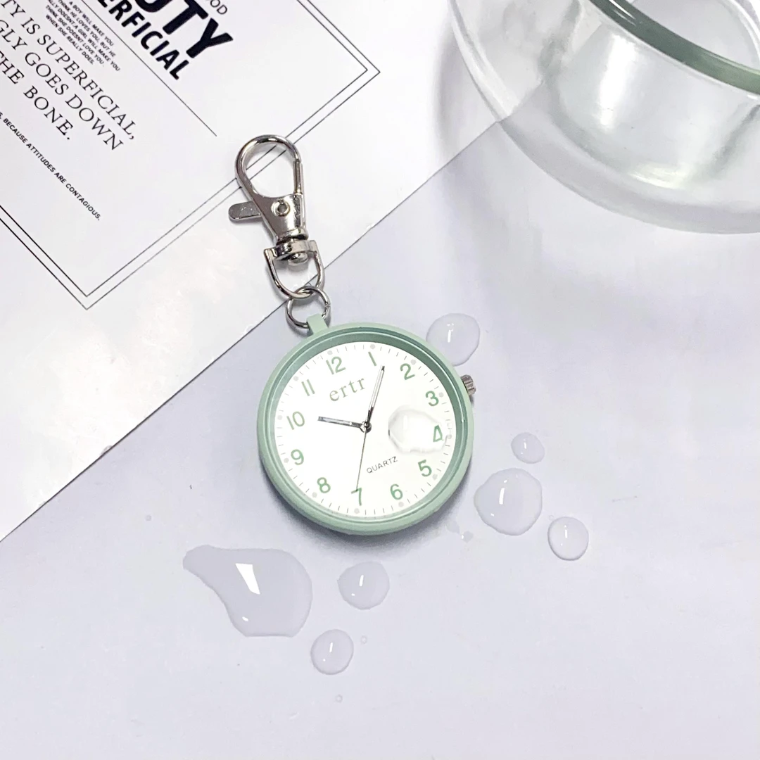 医用护士表胸表静音指针式学生考试儿童中考高考女款防水挂表怀表