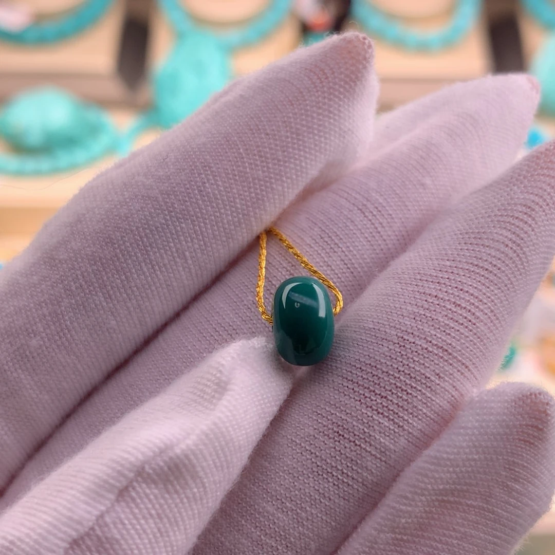 绿松石珠宝奇石未镶嵌9×6.1