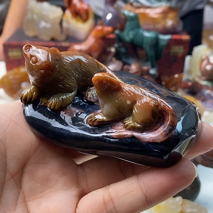 m***杨玛瑙/玉髓未镶嵌颈饰